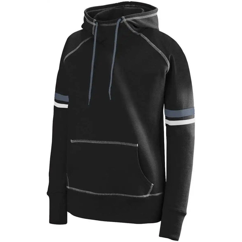 Augusta 5440 Ladies Spry Hoody – Black White Graphite