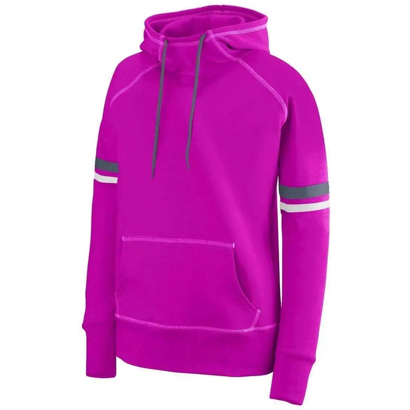 Augusta 5440 Ladies Spry Hoody – Power Pink White Graphite