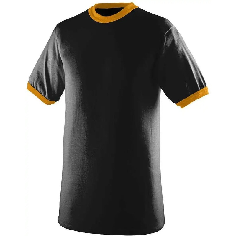 Augusta 710 Ringer T-Shirt – Black Gold