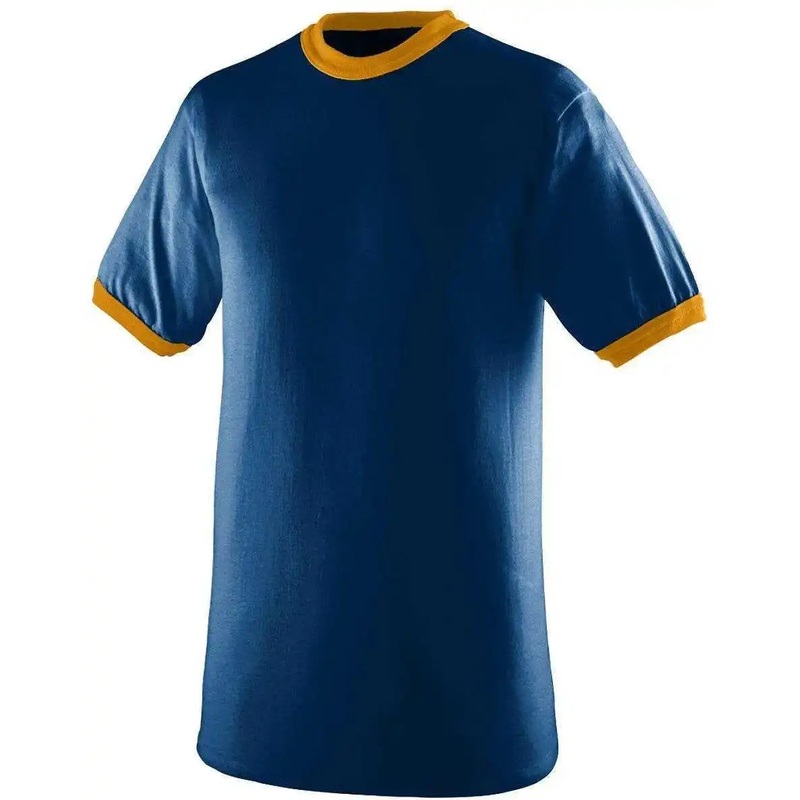 Augusta 710 Ringer T-Shirt – Navy Gold