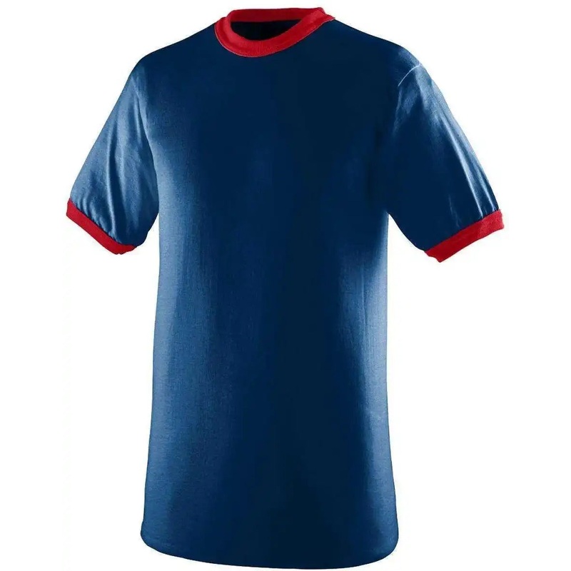 Augusta 710 Ringer T-Shirt – Navy Red