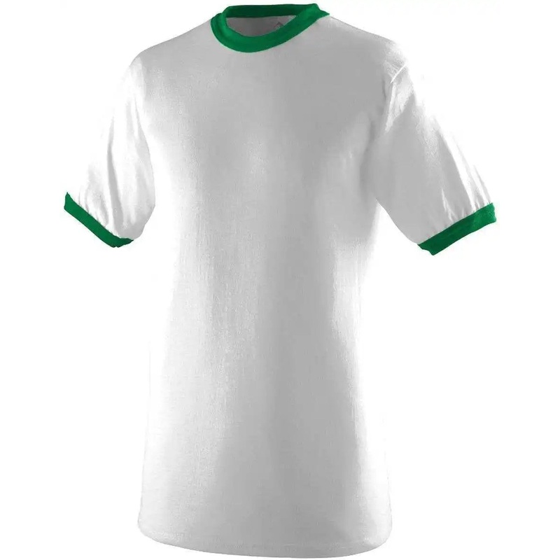 Augusta 710 Ringer T-Shirt – White Green