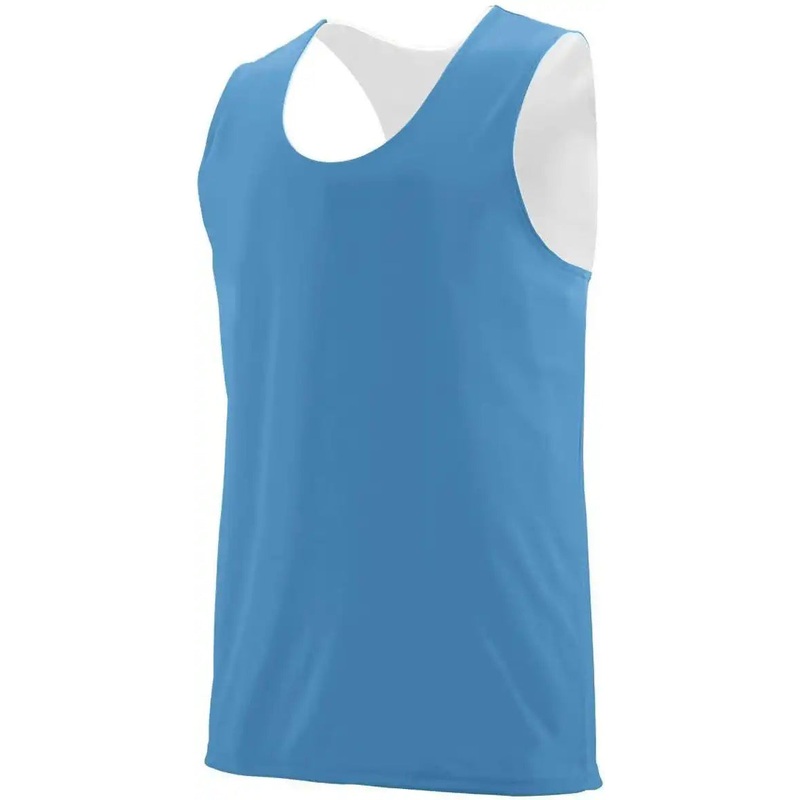 Augusta 148 Reversible Wicking Tank – Columbia Blue White