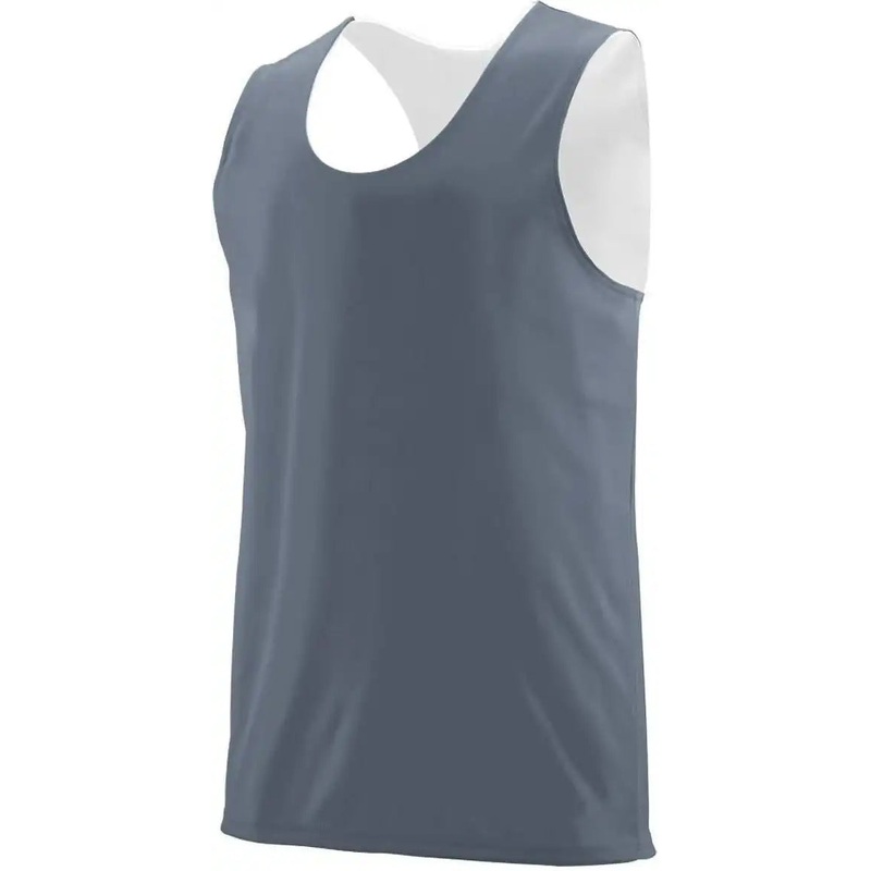 Augusta 148 Reversible Wicking Tank – Dark Gray White
