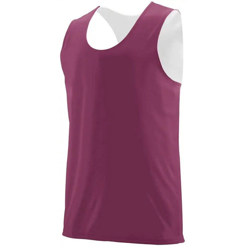 Augusta 148 Reversible Wicking Tank – Maroon White