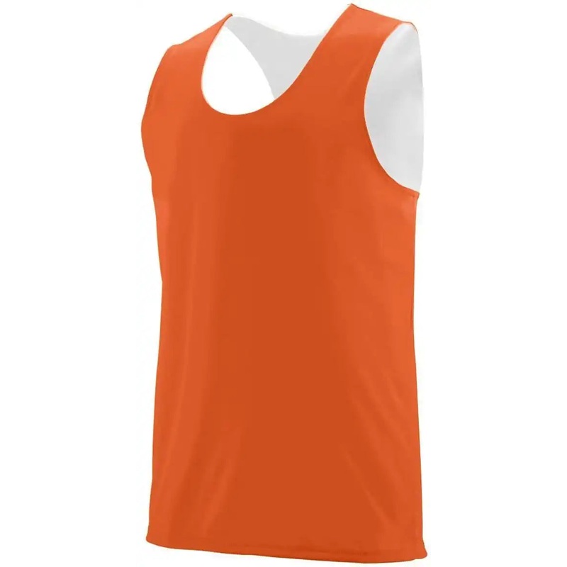 Augusta 148 Reversible Wicking Tank – Orange White