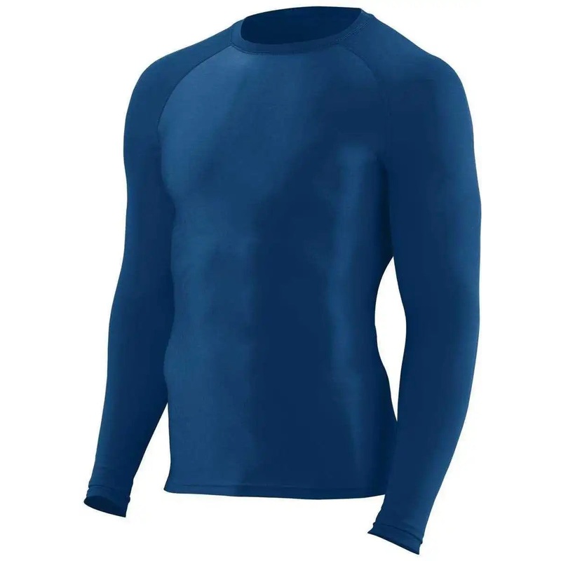 Augusta 2604 Hyperform Compression Long Sleeve Shirt – Navy
