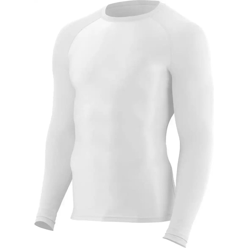 Augusta 2604 Hyperform Compression Long Sleeve Shirt – White