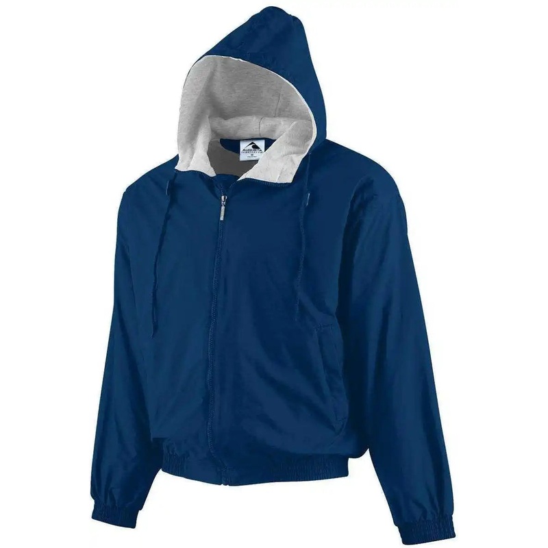 Augusta 3280 Hooded Taffeta Jacket/Fleece Lined – Navy