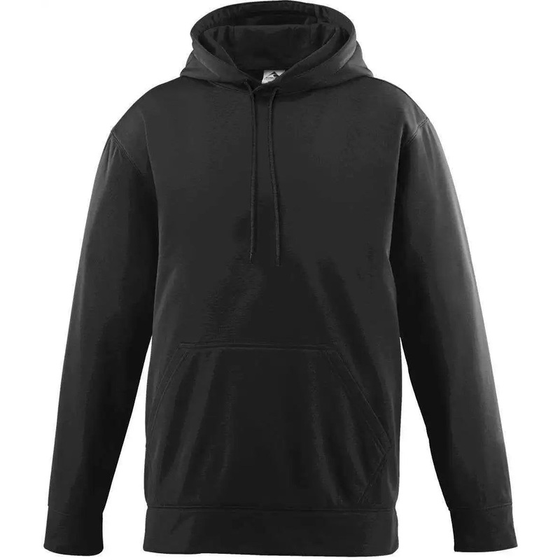 Augusta 5505 Wicking Fleece Hooded Sweatshirt – Black