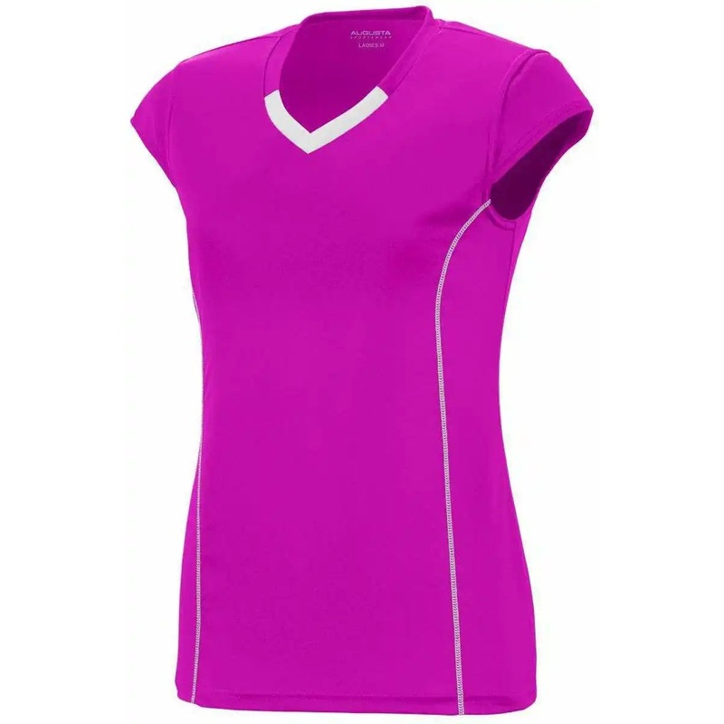 Augusta 1218 Ladies Blash Jersey – Pink White