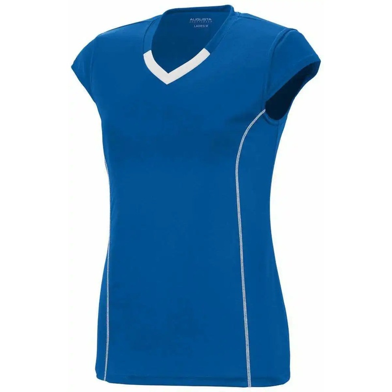 Augusta 1218 Ladies Blash Jersey – Royal White