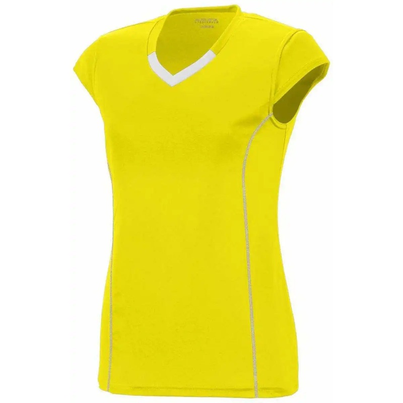 Augusta 1218 Ladies Blash Jersey – Yellow White
