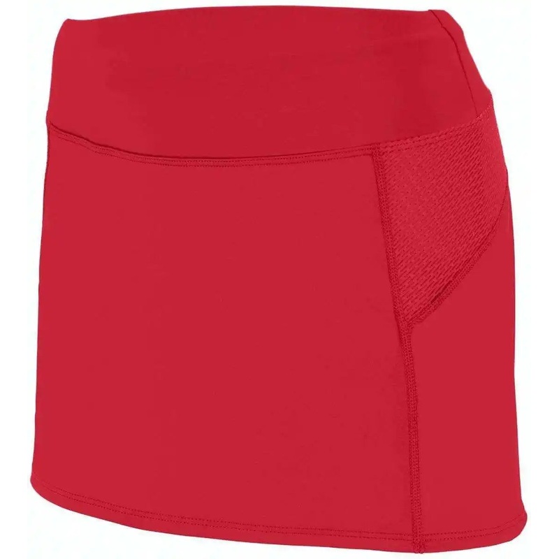 Augusta 2421 Girls Femfit Skort – Red Dark Gray