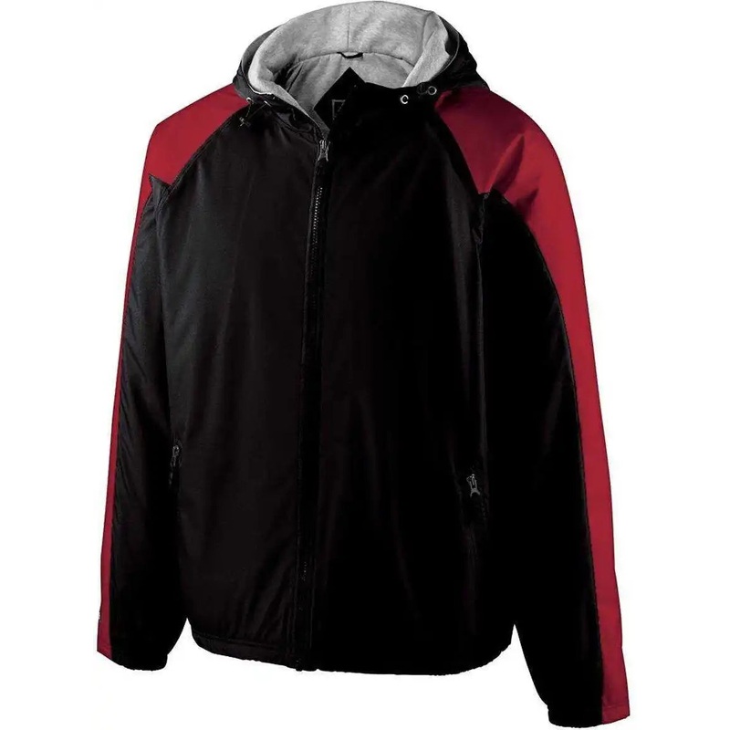 Holloway 229211 Youth Homefield Jacket – Black Scarlet