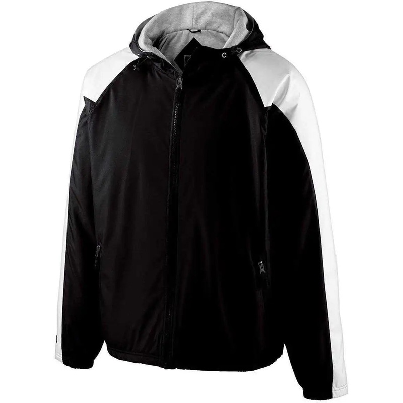 Holloway 229211 Youth Homefield Jacket – Black White