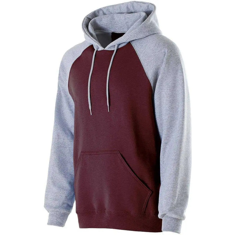 Holloway 229279 Youth Banner Hoodie – Maroon Athletic Heather