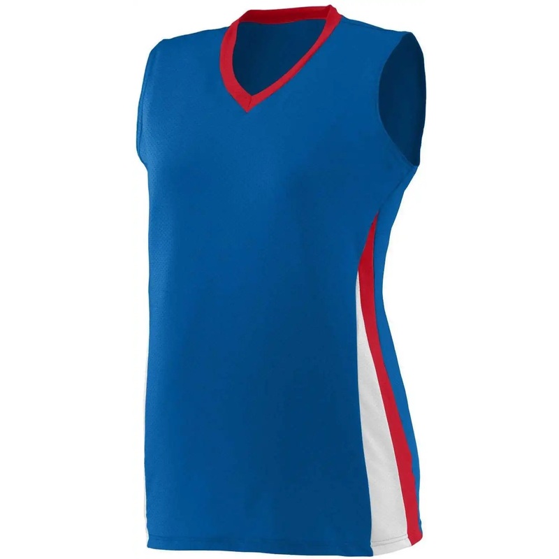 Augusta 1355 Ladies Tornado Jersey – Royal Red White