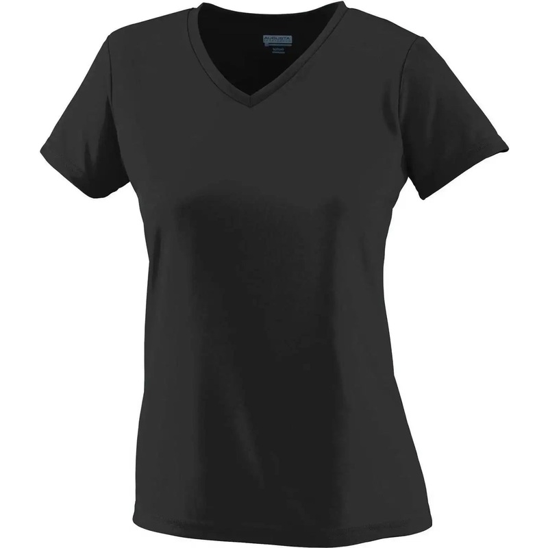 Augusta 1790 Ladies Wicking T-Shirt – Black