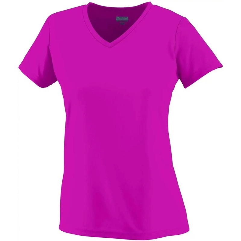Augusta 1790 Ladies Wicking T-Shirt – Power Pink