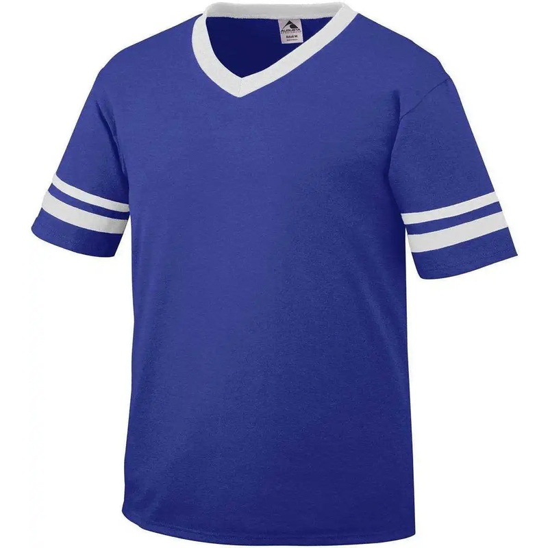 Augusta 360 Sleeve Stripe Jersey – Purple White