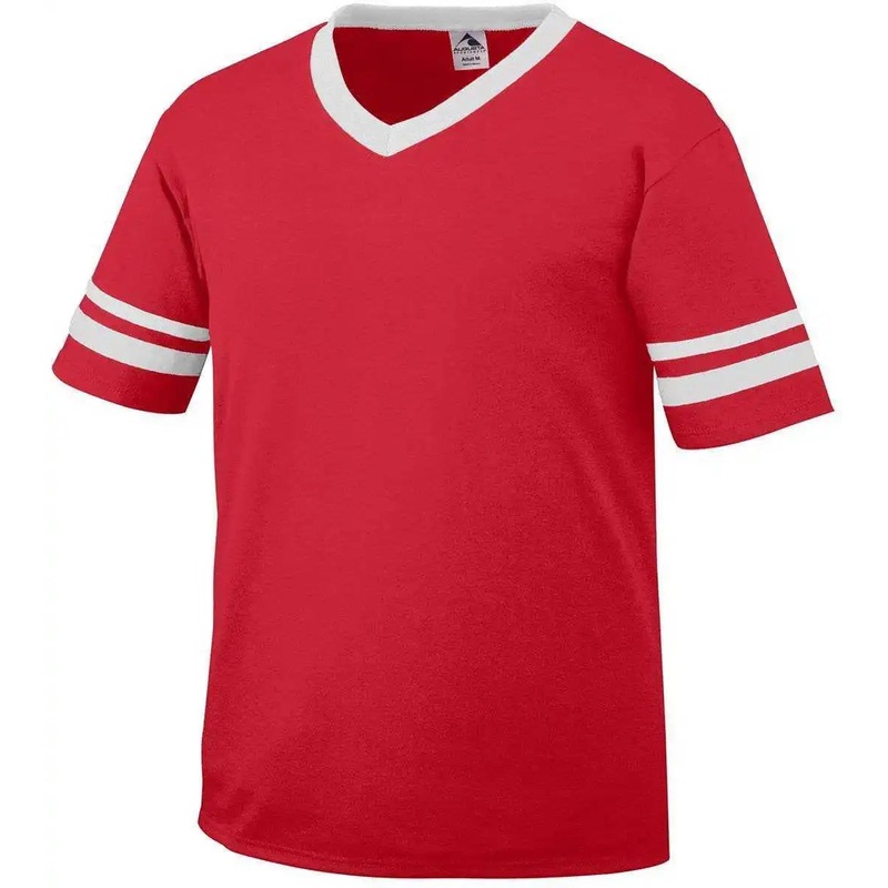 Augusta 360 Sleeve Stripe Jersey – Red White
