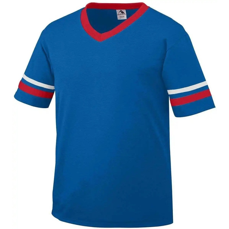 Augusta 360 Sleeve Stripe Jersey – Royal Red White