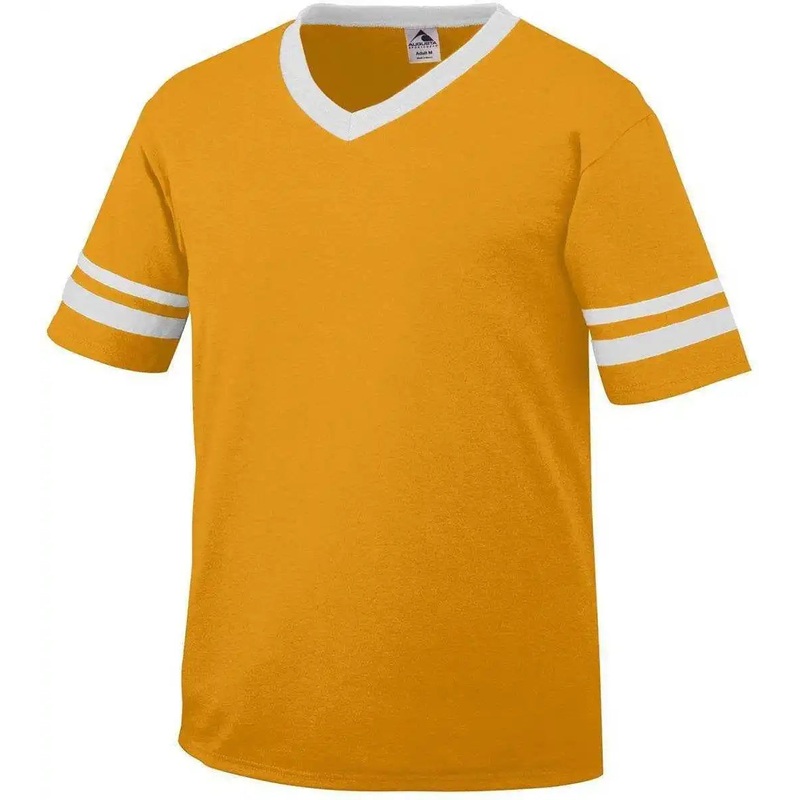 Augusta 361 Sleeve Stripe Jersey – Youth – Gold White