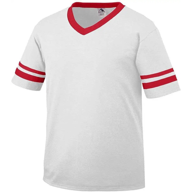 Augusta 361 Sleeve Stripe Jersey – Youth – White Red