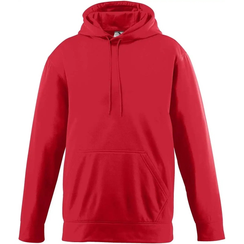 Augusta 5505 Wicking Fleece Hooded Sweatshirt – Red