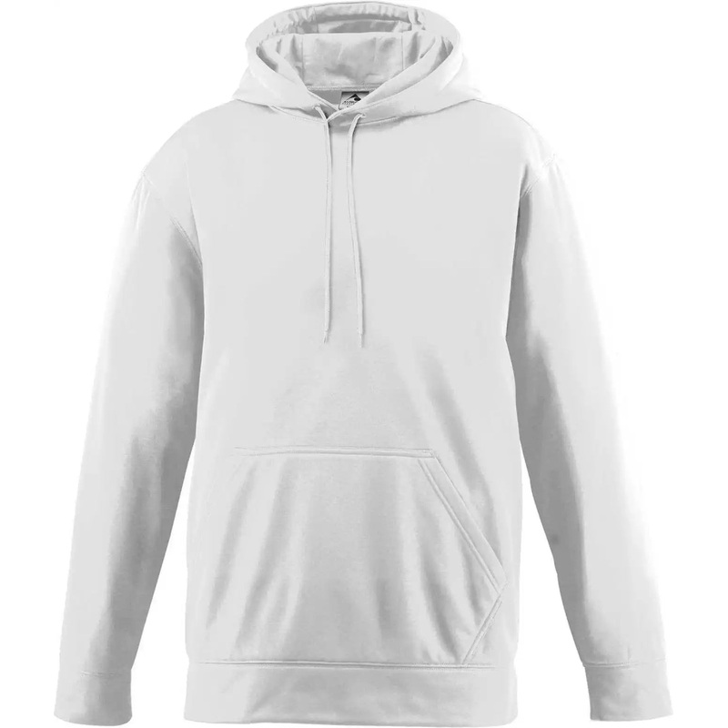 Augusta 5505 Wicking Fleece Hooded Sweatshirt – White