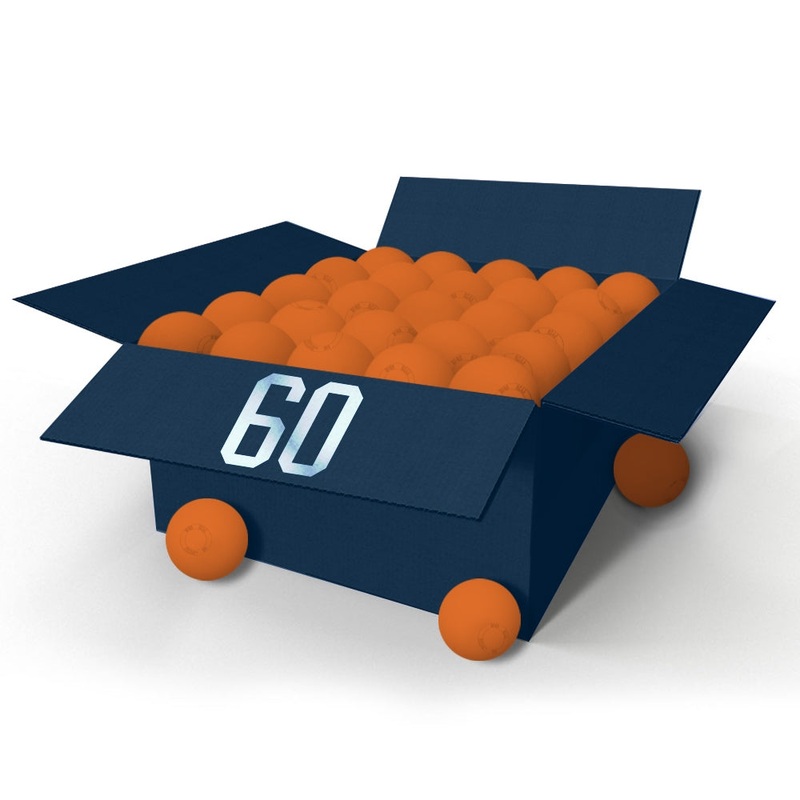 Champro 60 Orange Lacrosse Balls – Meets NOCSAE Standard SEI