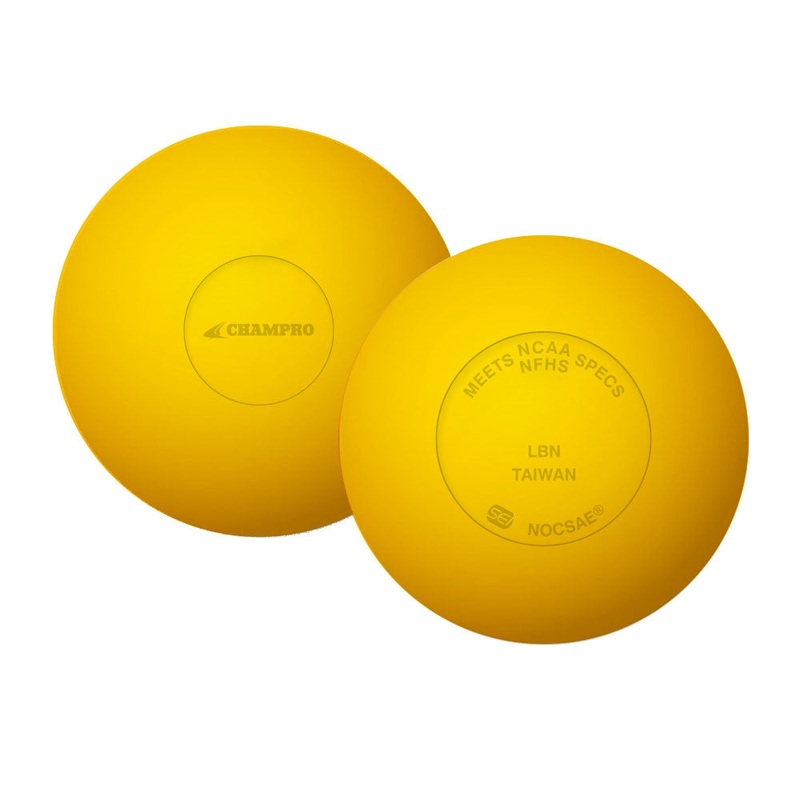 Champro Yellow Lacrosse Ball – Meets NOCSAE Standard SEI