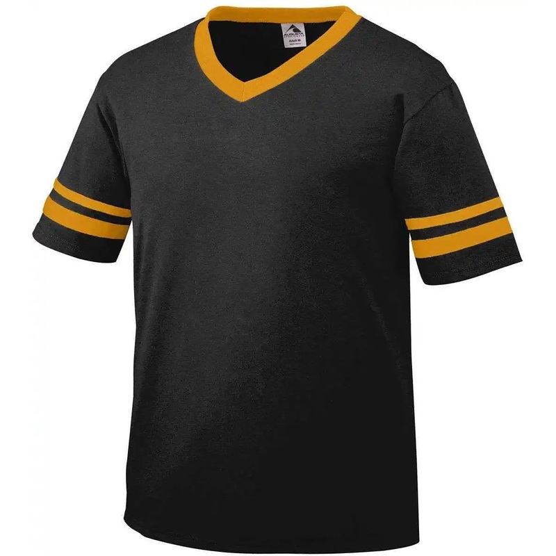 Augusta 360 Sleeve Stripe Jersey – Black Gold