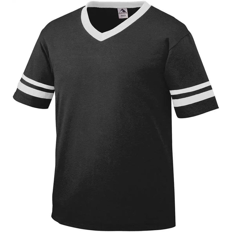 Augusta 360 Sleeve Stripe Jersey – Black White