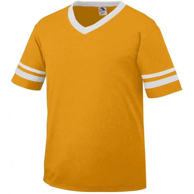 Augusta 360 Sleeve Stripe Jersey – Gold White
