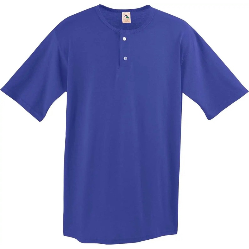 Augusta 580 Two-Button Baseball Jersey – Purple