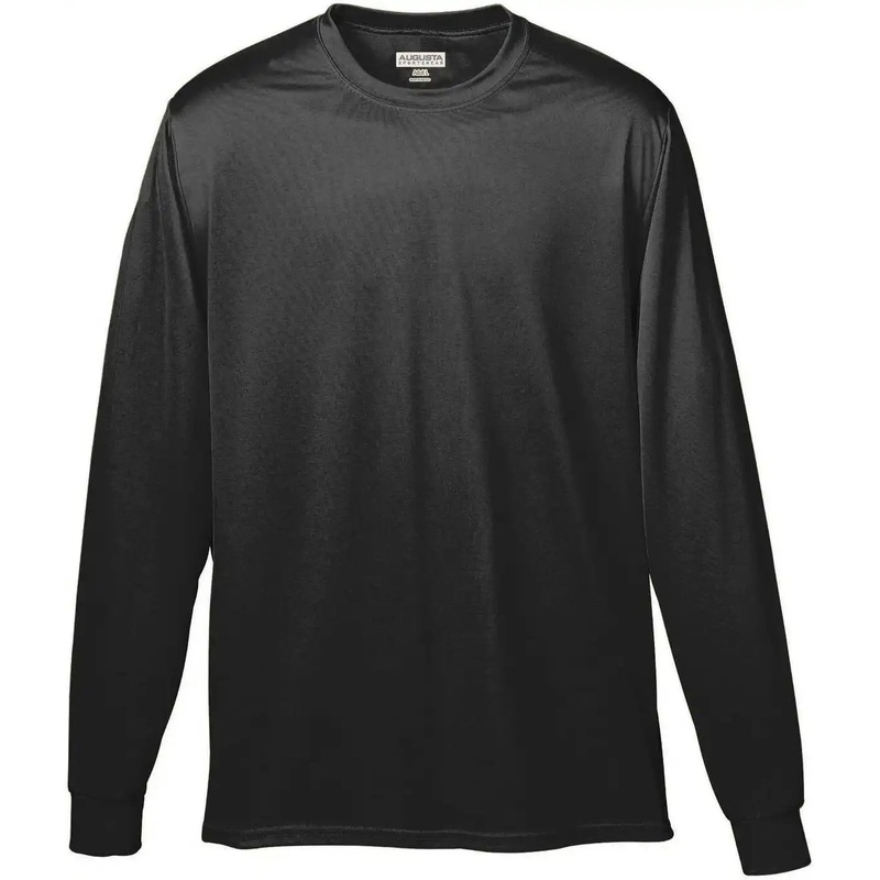 Augusta 788 Wicking Long Sleeve T-Shirt – Black