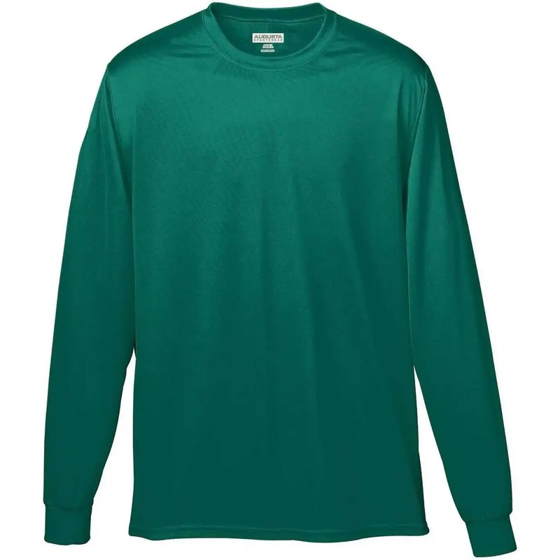 Augusta 788 Wicking Long Sleeve T-Shirt – Dark Green