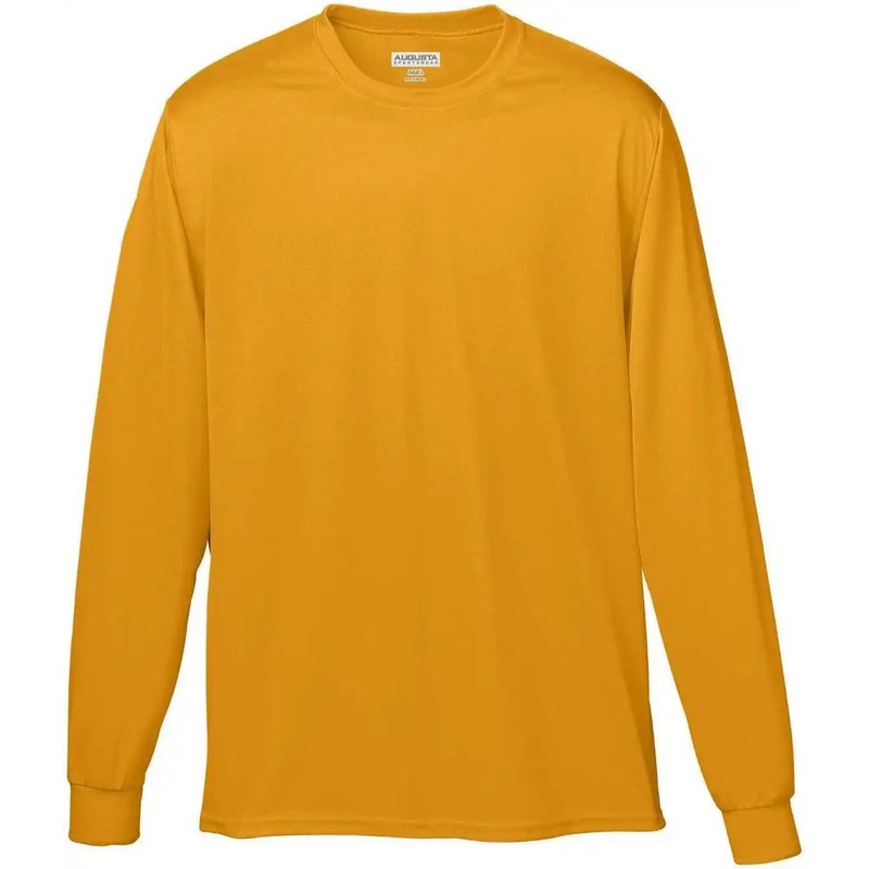 Augusta 788 Wicking Long Sleeve T-Shirt – Gold