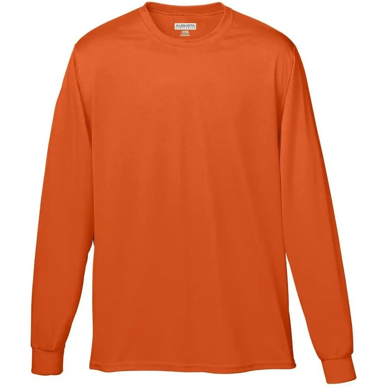 Augusta 788 Wicking Long Sleeve T-Shirt – Orange