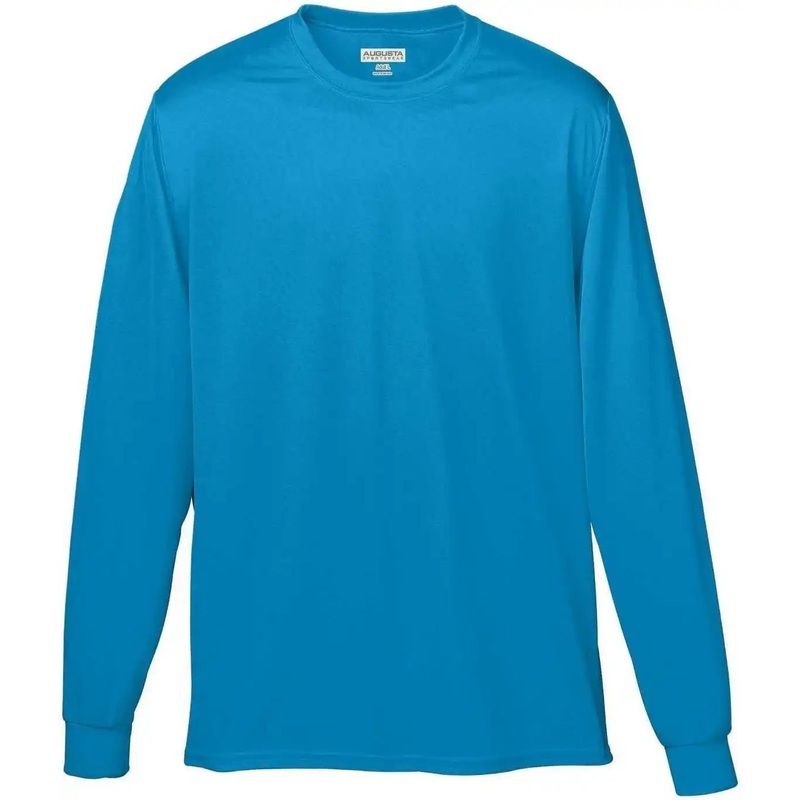 Augusta 788 Wicking Long Sleeve T-Shirt – Power Blue