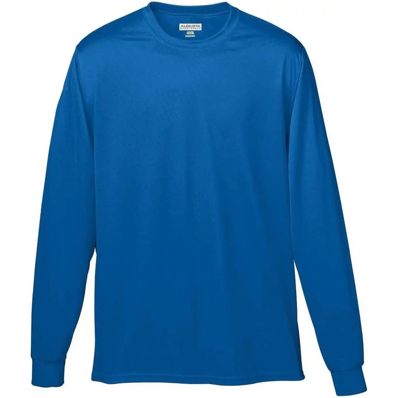 Augusta 788 Wicking Long Sleeve T-Shirt – Royal