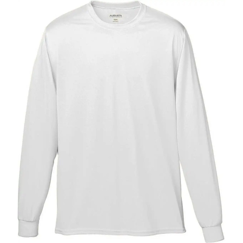 Augusta 788 Wicking Long Sleeve T-Shirt – White