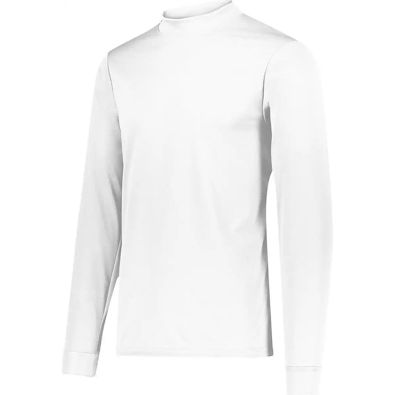Augusta 797 Wicking Mock Turtleneck – White