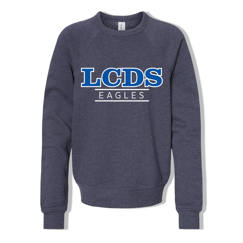 LCDS Eagles –  Youth Sponge Fleece Crew Neck