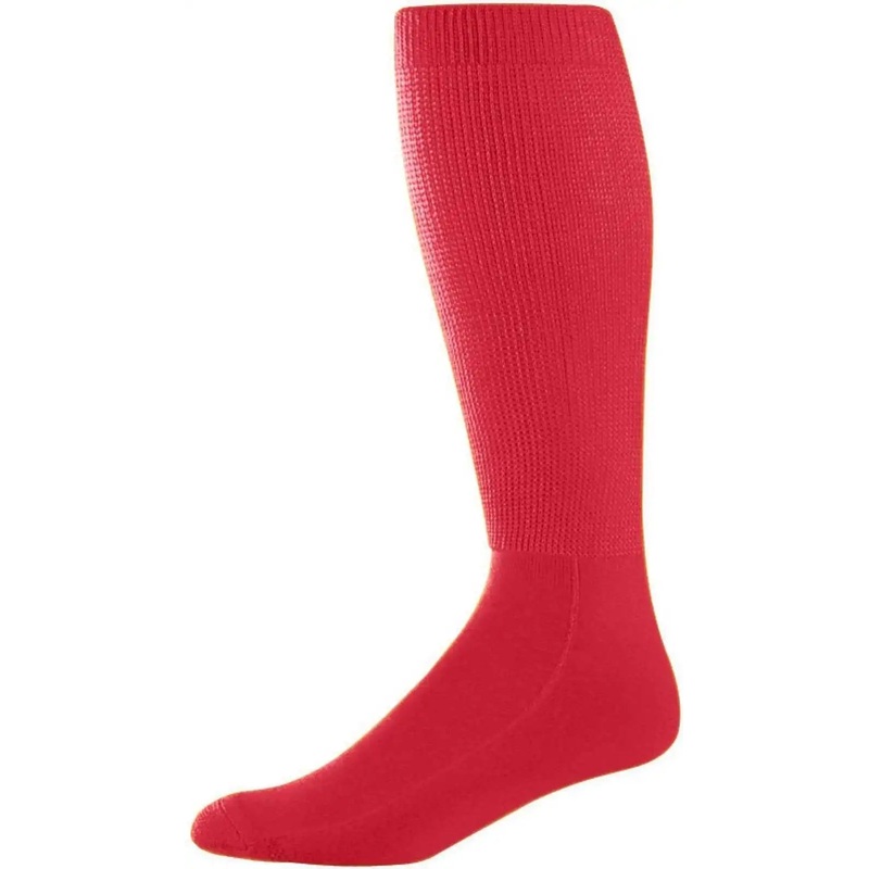 Augusta 6085 Wicking Athletic Knee High Socks – Red