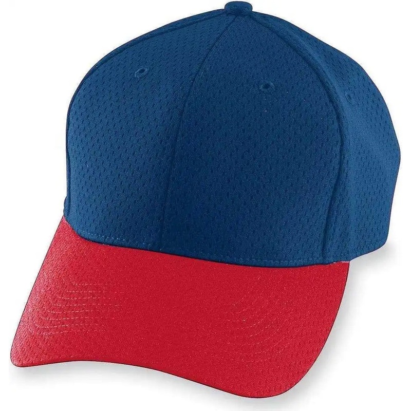 Augusta 6235 Athletic Mesh Cap – Navy Red