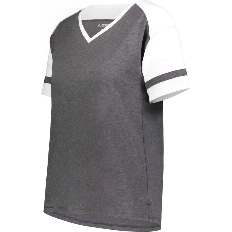 Augusta 2914 Ladies Fanatic 2.0 Tee – Carbon Heather White