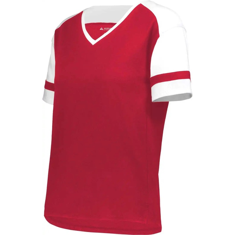 Augusta 2915 Girls Fanatic 2.0 Tee – Scarlet White